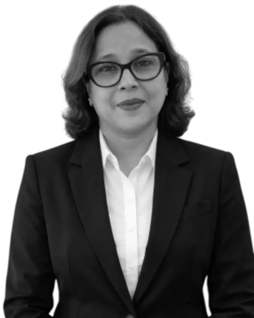Ms. Swagata D.C. — black & white